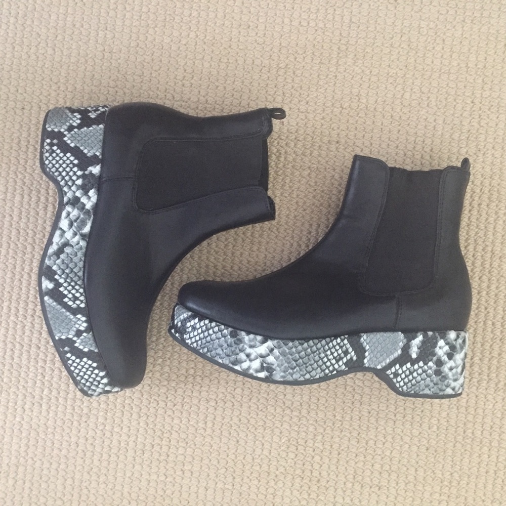 UO snakeskin boots